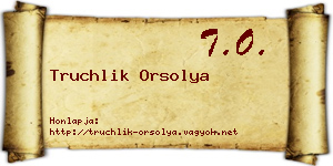 Truchlik Orsolya névjegykártya